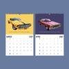 2027 classic AMC muscle car wall calendar March April