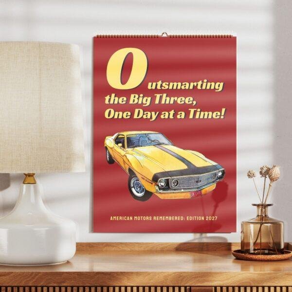 2027 American Motors Remembered wall calendar with classic muscle car
