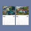 2027 wall calendar featuring March and April with fine art