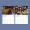 2027 wall calendar featuring September and October art pages