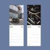2027 Harley-Davidson wall calendar showing January and February