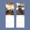 2027 motorcycle wall calendar showing May and June pages