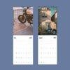 2027 wall calendar featuring Harley-Davidson motorcycles for July and August