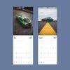 2027 wall calendar featuring classic and modern Mustang cars