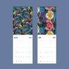 2027 wall calendar showing March and April floral designs
