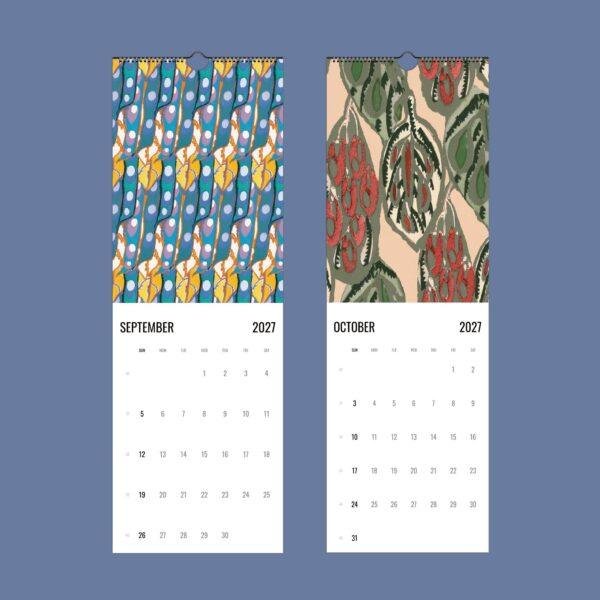 2027 wall calendar showing September and October months