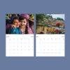 2027 wall calendar showing March and April with cultural photos