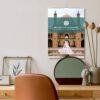2027 Iran travel wall calendar hanging above modern desk
