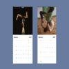 2027 wall calendar featuring acrobatic yoga poses for January and February