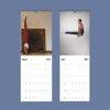 2027 gymnastics wall calendar showing March and April pages