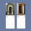 2027 wall calendar featuring charming doors from London and Italy