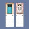 2027 wall calendar featuring iconic doors from around the world
