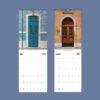 2027 wall calendar featuring European doors for July and August