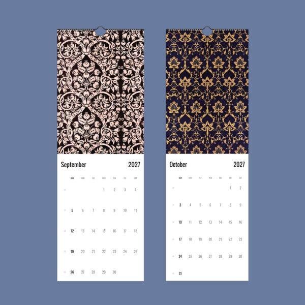 2027 wall calendar showing September and October months