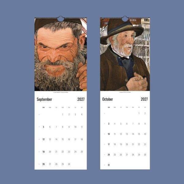 2027 wall calendar featuring Ernest Biéler artwork for September October