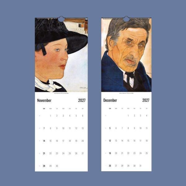 Two 2027 wall calendars featuring Ernest Bieler portrait paintings