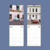 2027 wall calendar featuring vintage Fiat 500 cars