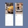 2027 wall calendar featuring vintage Fiat 500 cars July August