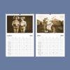 2027 wall calendar featuring vintage circus photography for March and April