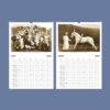 2027 vintage circus photography wall calendar May and June