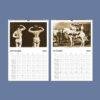2027 wall calendar featuring vintage circus photography for September and October