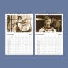 2027 wall calendar featuring vintage circus photography for November December