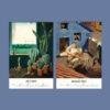 2027 wall calendar showing July and August artistic paintings