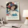 Harrison Fisher Girls 2027 vintage wall calendar on desk