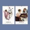 2027 wall calendar featuring vintage Edwardian illustration art