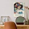 Harrison Fisher Girls 2027 vintage wall calendar on stylish desk