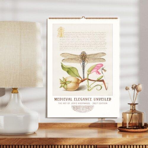Medieval Elegance Unveiled Joris Hoefnagel 2027 wall calendar