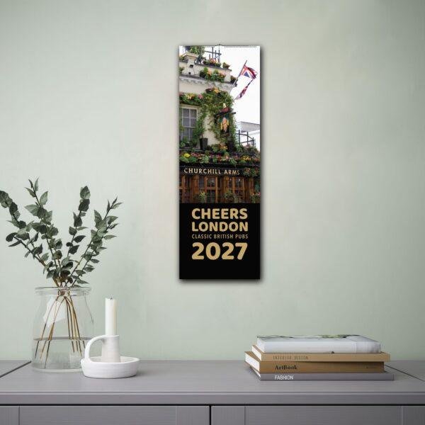 Cheers London Classic British Pubs 2027 wall calendar display