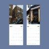 2027 wall calendar featuring London landmarks for March and April