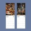 2027 wall calendar showing November and December London pub photos