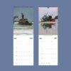 2027 wall calendar showing shipwrecks for May and June