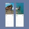 2027 wall calendar featuring shipwreck photos for July and August