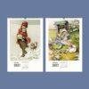2027 wall calendar featuring vintage children's illustrations