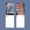 2027 wall calendar showing March and April with inspirational quotes
