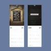 2027 wall calendar July August inspirational quote pages