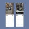 2027 wall calendar featuring classic Mini Cooper cars