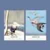 2027 wall calendar featuring Japanese woodblock art prints