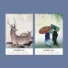2027 wall calendar featuring Japanese woodblock art prints