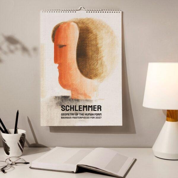 Schlemmer Bauhaus 2027 wall calendar with abstract human figure