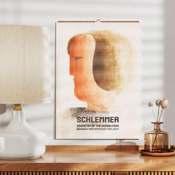 Schlemmer Bauhaus 2027 wall calendar with abstract human figure