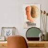 Schlemmer Bauhaus 2027 art calendar hanging above stylish desk