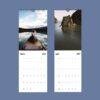 2027 wall calendar showing March and April nature scenes