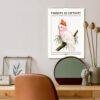 Parrots in Captivity 2027 wall calendar above stylish desk