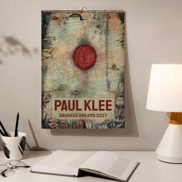 Paul Klee Bauhaus Dreams 2027 wall calendar with red circle art