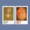 Paul Klee art calendar showing September and October pages