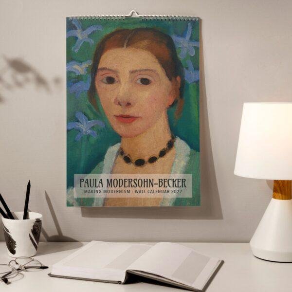 Paula Modersohn-Becker 2027 wall calendar hanging on wall